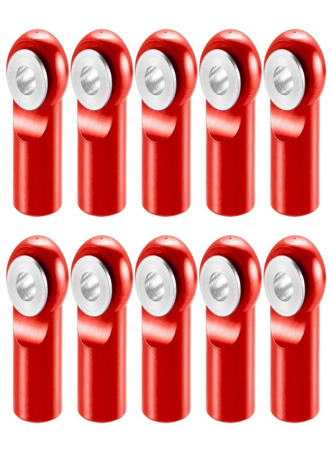 MOHERO 10Pcs M2 Tie Rod End Ball Joint Link Ball Head Holder for RC Car Truck Upgrade Part (Red) - Image 1