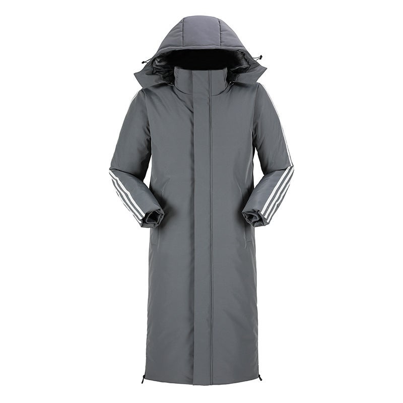 Extended Casual Warm Cotton-Padded Coat Men'S Parent-Child Winter Coat New Thickened Cotton-Padded Coat Korean Style Trendy Cotton-Padded Coat - Image 4