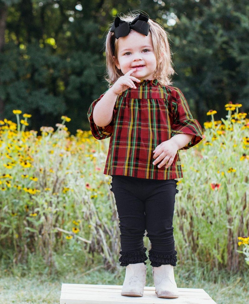 RuffleButts Girls Black Bow Headband - One Size - Image 3
