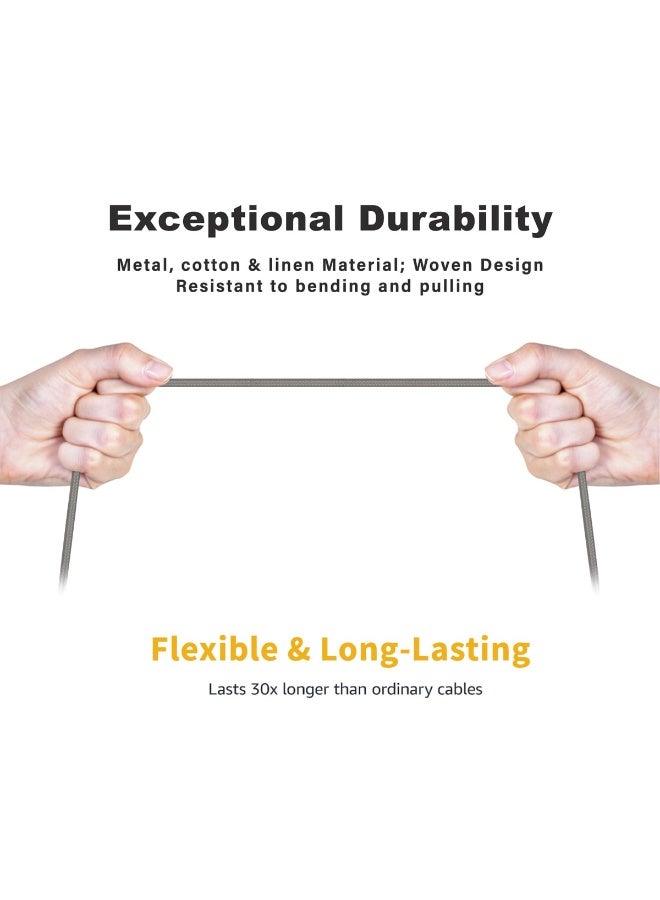 كابل بيانات IMEE Plus Micro USB بطول 1.2 متر | كابل شحن ومزامنة بيانات سريع | يدعم تيار 3 أمبير | سرعة نقل بيانات 480 ميجابت في الثانية | سلك نايلون مضفر متين | موصلات من سبائك الألومنيوم | متوافق مع الهواتف الذكية، وبنوك الطاقة، وسماعات الأذن، ومكبرات الصوت - Image 4