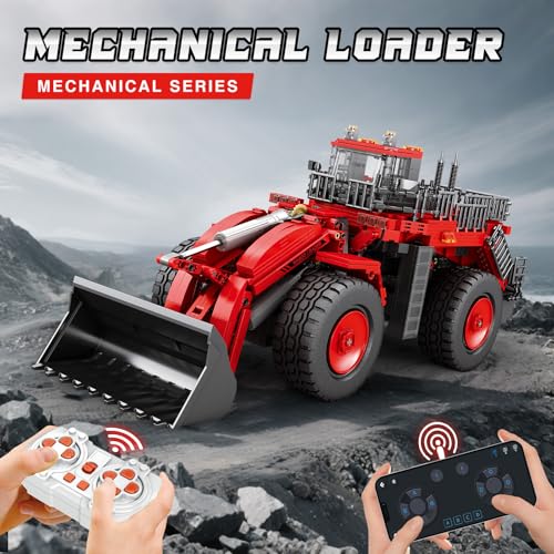 Reobrix Bulldozer Building Blocks Set 22010 Engineering Vehicle Model Kit for Adults Remote Control Excavator Toy with 4Wheel Drive Gifts for Kids Ages 14 1876 Pieces - Image 5