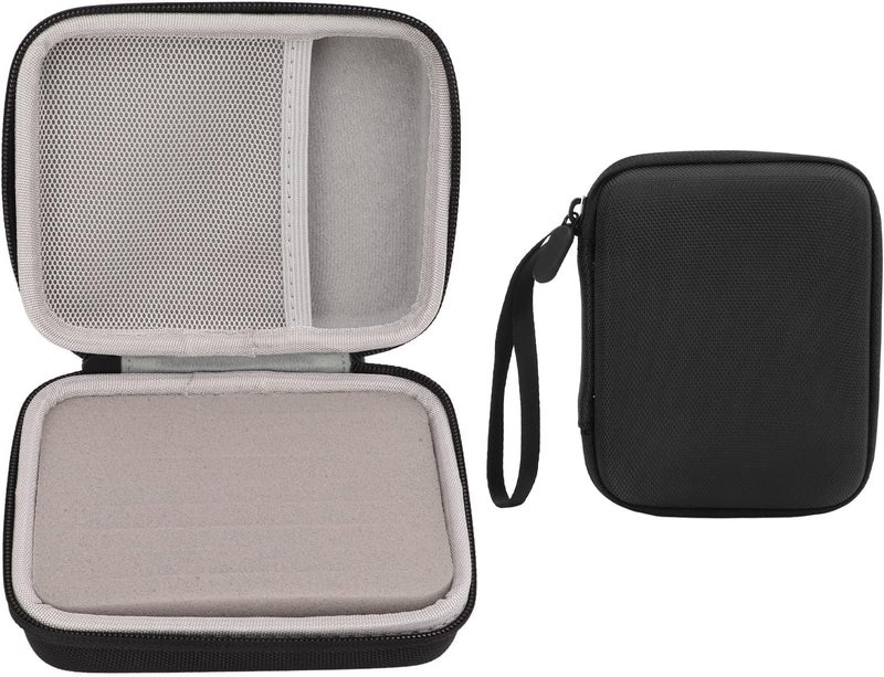 RiToEasysports Guitar Pick Holder Case, EVA Hard Shell Storage Bag for Over 40 Picks, with Mesh Pockets for Tuner Capo Strings Shoulder Straps, for Electric Classical Bass Acoustic Guitars (Black) - Image 2