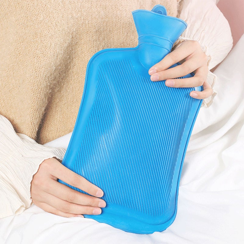 Hot Water Bottle 2L Rubber Durable Hot Water Bag for Hand Feet Warmer, Hot and Cold Therapy,Pain Relief - Image 4