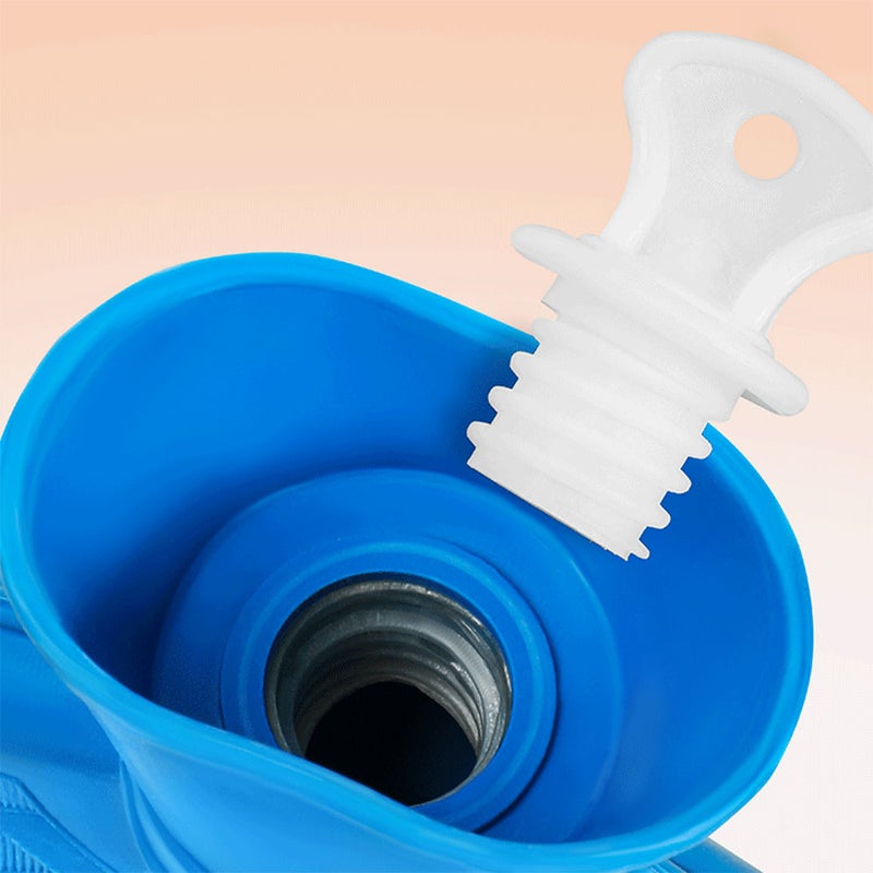 Hot Water Bottle 2L Rubber Durable Hot Water Bag for Hand Feet Warmer, Hot and Cold Therapy,Pain Relief - Image 3