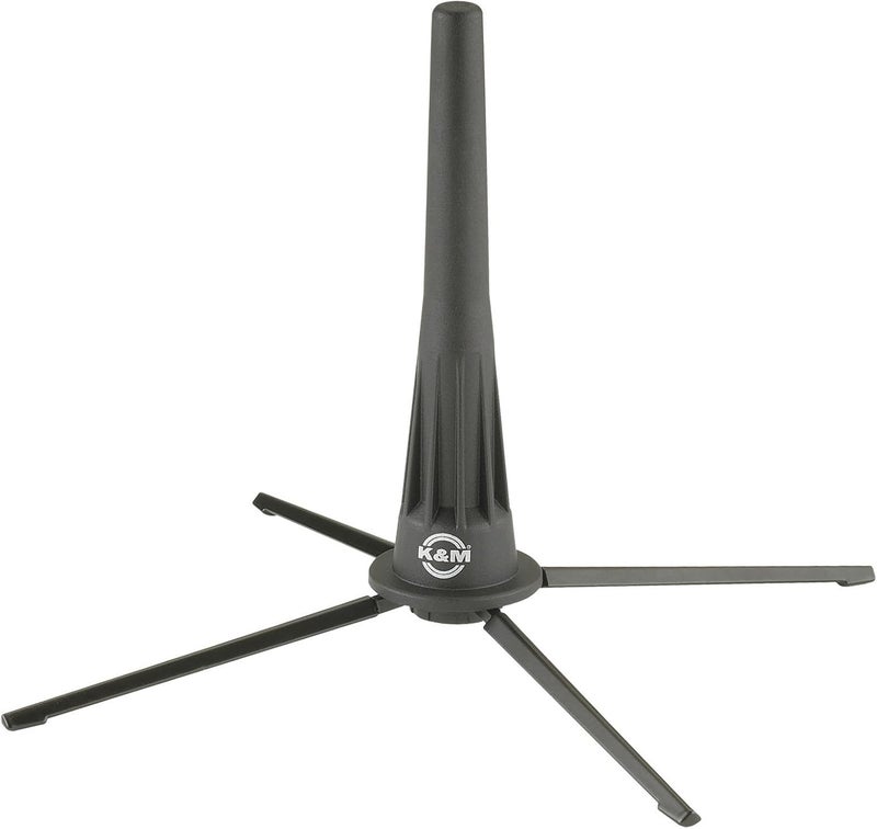 K.M König & Meyer 18020.000.55 Oboe In-Bell Stand | Stable 4 Leg Flute, Clarinet, Recorder, Wind Instrument Holder | Lightweight Portable Compact | Secure Level Base | German Made | Black - Image 1