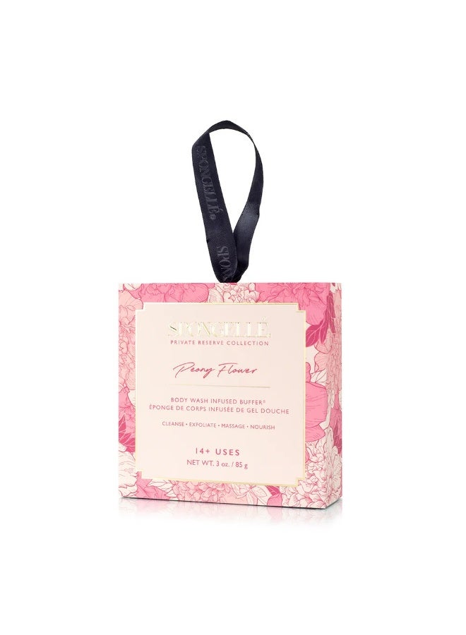 SPONGELLÉ Private Reserve Peony Flower Body Wash Infused Buffer 85 g (14+Uses) - Image 2