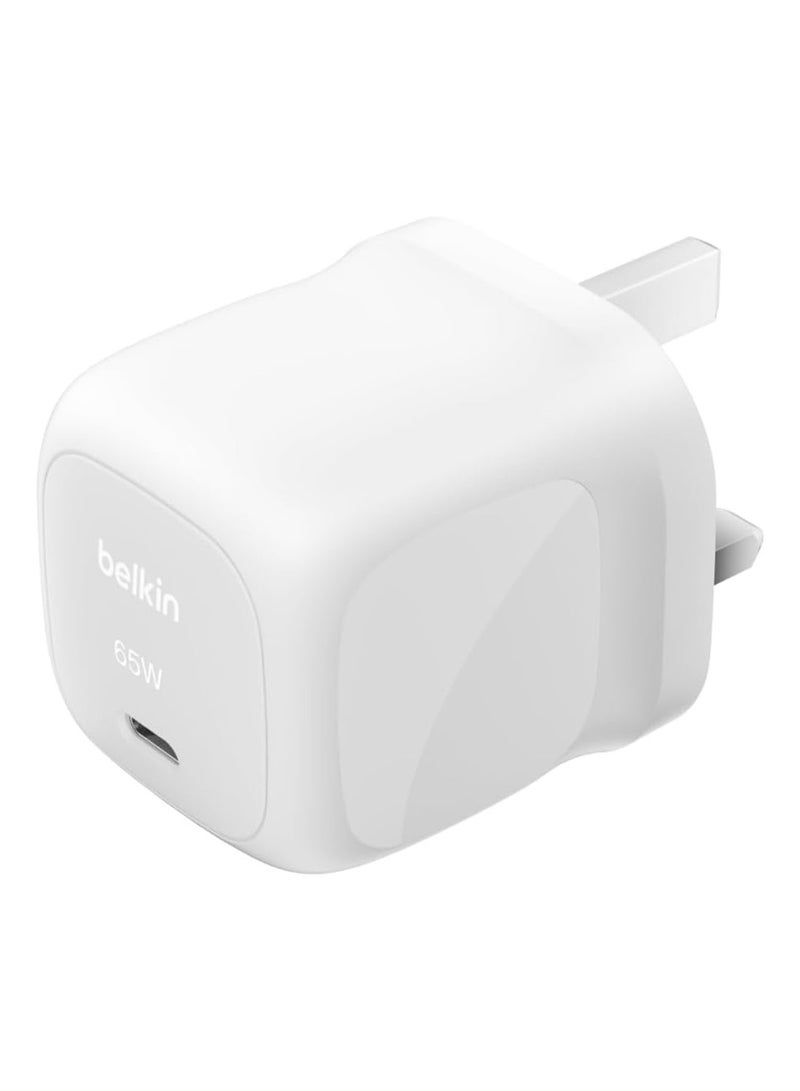 بيلكين شاحن حائط USB PD بقوة 65 واط مع PPS، دبابيس قابلة للطي، معتمد من USB‑C PD 3.1، شحن سريع، مواد صديقة للبيئة، تعبئة خالية من البلاستيك - Image 1
