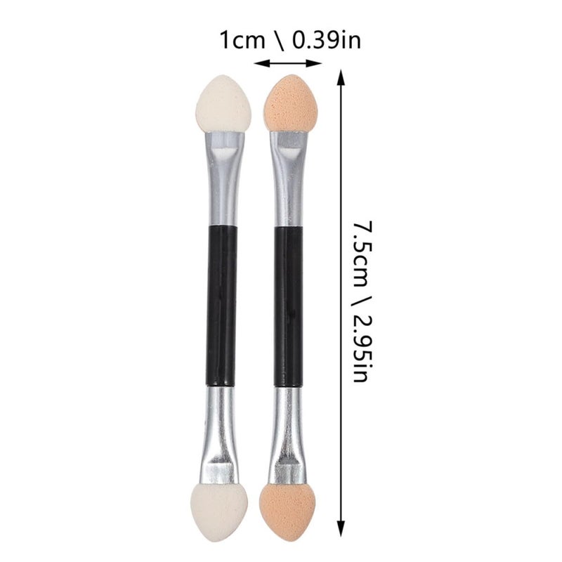 30pcs Aluminum Handle Double Ended Eyeshadow Brush Set For Professional Powder Cream Makeup - Image 3