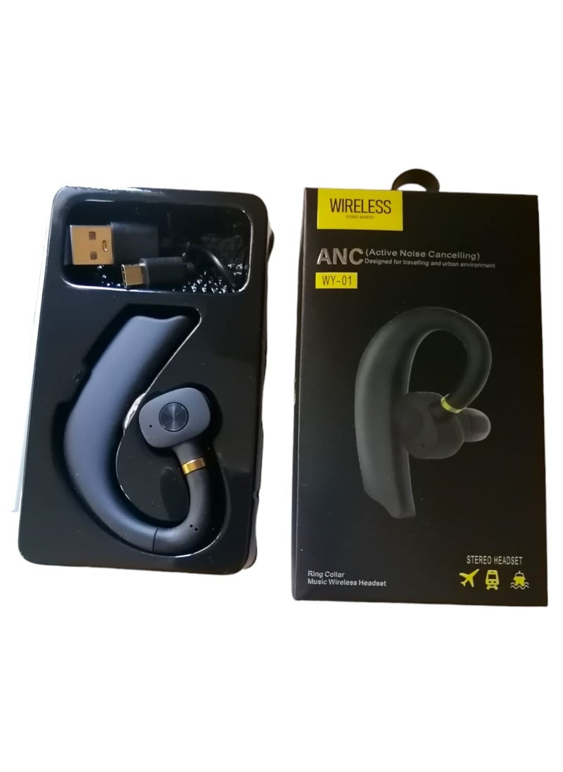 ANC - Wireless stereo headset compatible with all Bluetooth devices, black WY 01 - Image 1