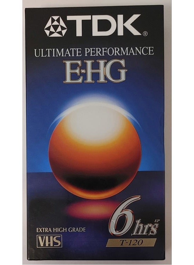 TDK Ultimate Performance E-HG Extra High Grade VHS T-120 Blank Video Tape - Image 1