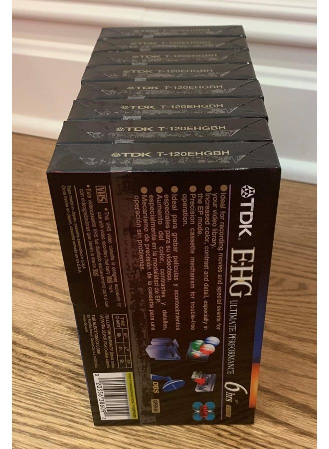 TDK Ultimate Performance E-HG Extra High Grade VHS T-120 Blank Video Tape - Image 3
