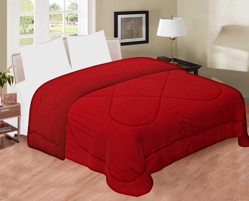 Kuber Industries Microfibre Reversible Comforter, Double (Red) - CTKTC22214 - Image 2