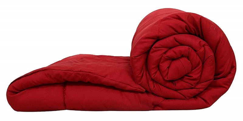 Kuber Industries Microfibre Reversible Comforter, Double (Red) - CTKTC22214 - Image 1