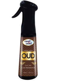 Cool & Cool Car Freshener 100ml, Exotic Oud Fragrance, Arabic Luxury for your car, Black  - Image 1