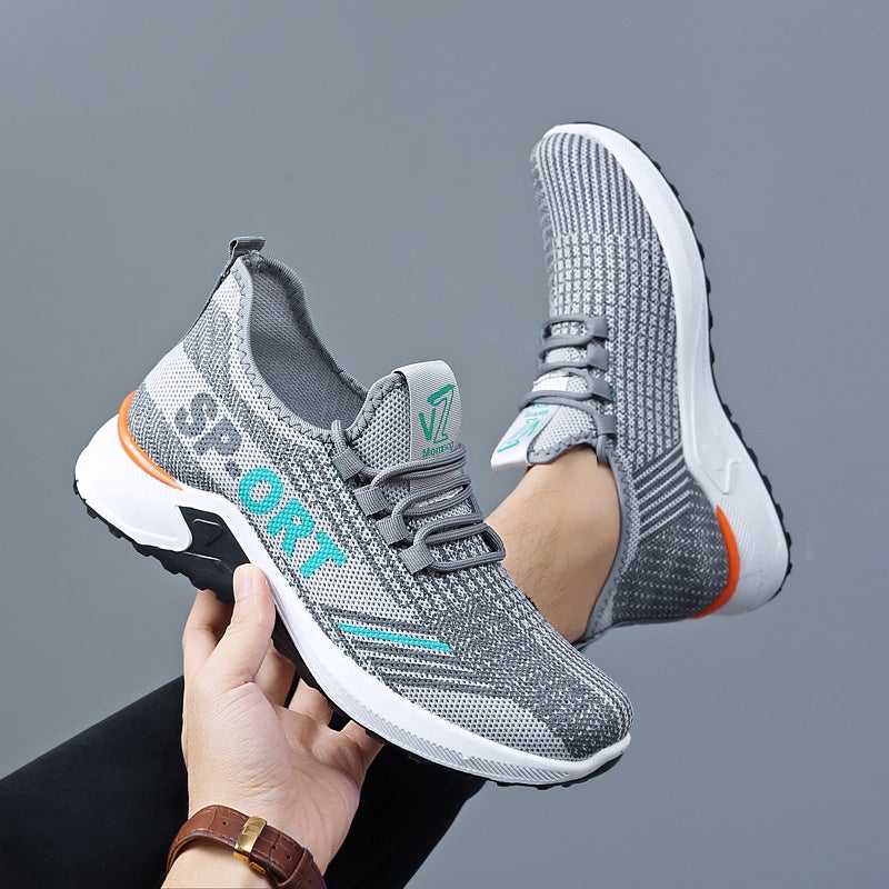 2022 New Mens Running Shoes Lightweight Breathable ORT GREY 