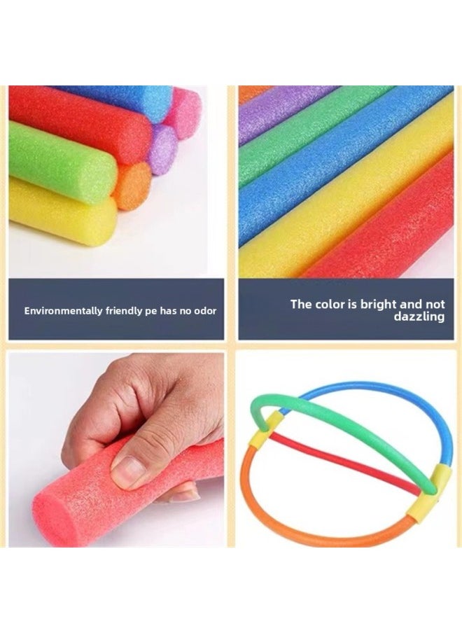 Kindergarten Sponge Stick Foam Stick Solid Noodle Stick Sensory Training Equipment Color Soft Stick Parent-child Game Soft Stick-Color:Orange (diameter 3.8CM)-Specifications:75CM Single Stick  - Image 5
