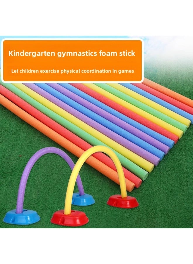 Kindergarten Sponge Stick Foam Stick Solid Noodle Stick Sensory Training Equipment Color Soft Stick Parent-child Game Soft Stick-Color:Orange (diameter 3.8CM)-Specifications:75CM Single Stick  - Image 2