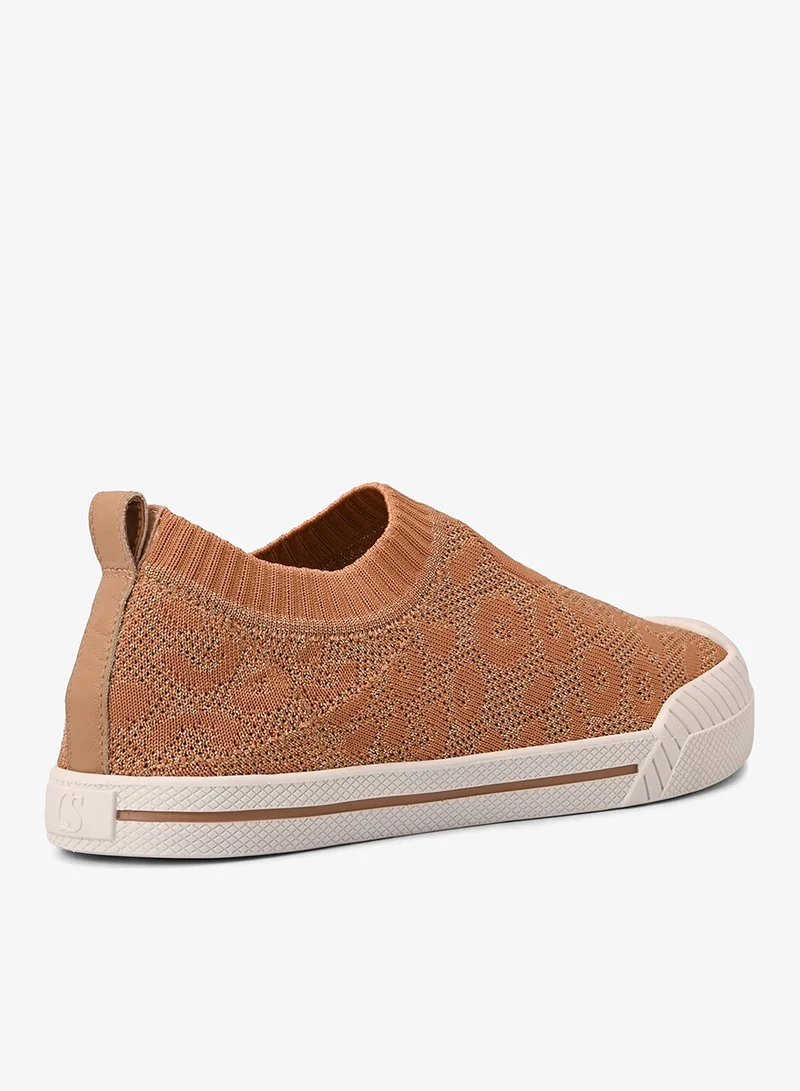 Carmen Steffens  Knitted Nutela Sneakers with Texture for Women | Best Price UAE