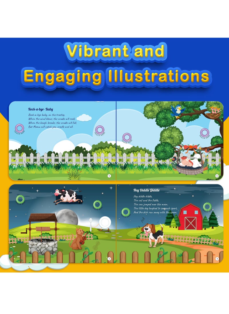 Kiddale Rhymes for Playtime Nursery Rhymes Musical Sound Book for 1+ year old  - Image 3