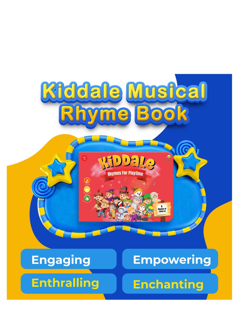 Kiddale Rhymes for Playtime Nursery Rhymes Musical Sound Book for 1+ year old  - Image 2