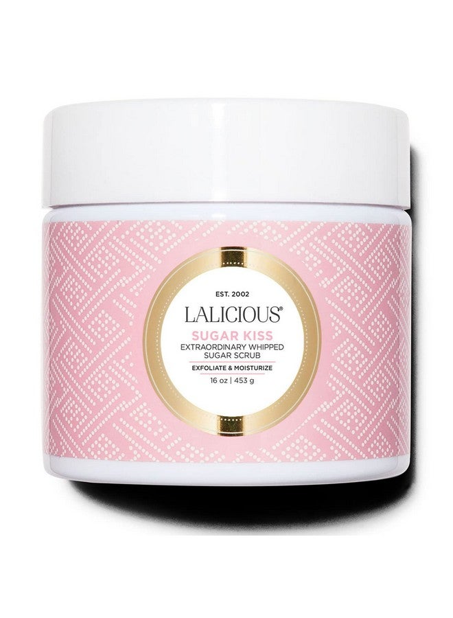 LALICIOUS Sugar Kiss Extraordinary Whipped Sugar Scrub - Cane Sugar Body Scrub with Coconut Oil & Honey, No Parabens (16oz) - Image 1