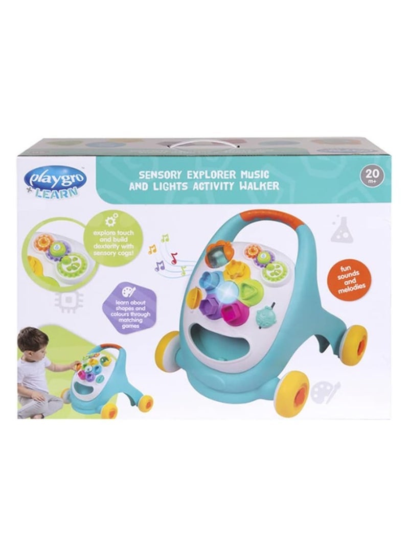 Play Gro Playgro 3 in 1 Baby Walker, Sensory Explorer Music and Lights Activity Toys for Infants 6-12 Months, Walker for Baby Boy and Girl - Image 4