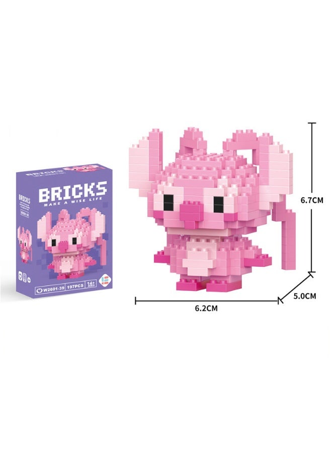 Micro-particle building blocks, children's toys, puzzles, assembling cartoon series, nano blocks