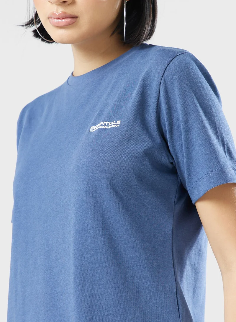 The Giving Movement Regular Logo Space Printed T-Shirt