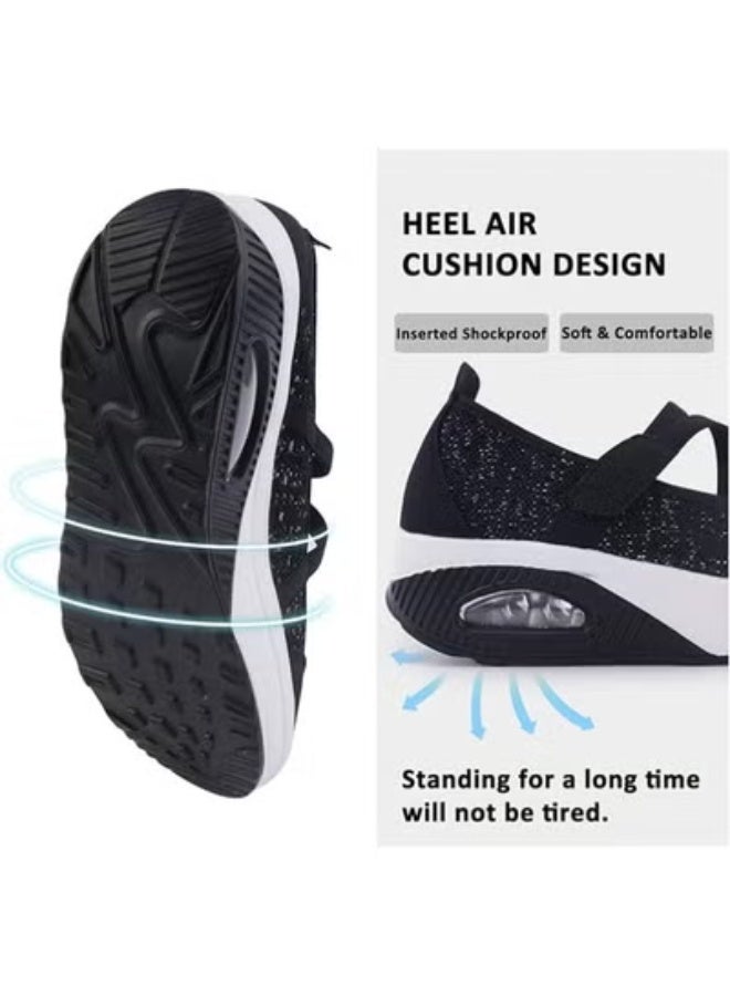 Women's Comfortable Working Nurse Shoes Non-Slip Adjustable Breathable Walking Buffer Fitness Casual Nursing Orthotic Lightweight Shoes Arthritis, Diabetes Heel Pain  - Image 3