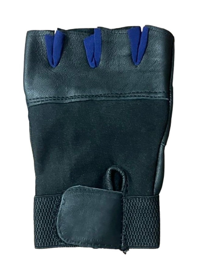 Zonkar Black Half Finger Leather Gym Glove Multi Sports Bike Riding Winter Motercycle Glove - Image 3