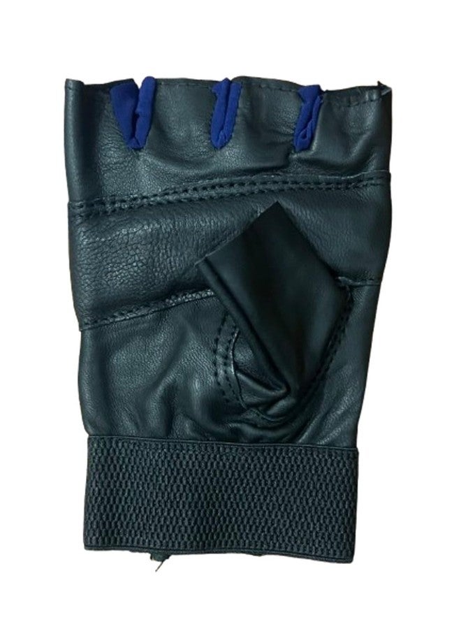 Zonkar Black Half Finger Leather Gym Glove Multi Sports Bike Riding Winter Motercycle Glove - Image 4