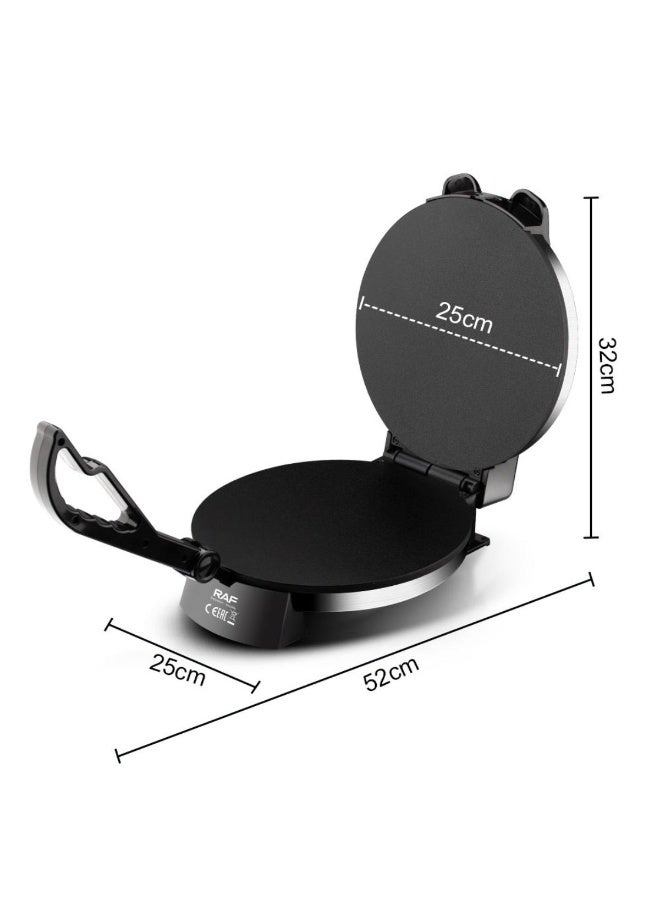 آر إيه أف RAF صانعة الروتي من الفولاذ المقاوم للصدأ بقوة 1800 واط R.509 مع درجة حرارة قابلة للتعديل وألواح غير لاصقة وأضواء مؤشر - Image 4