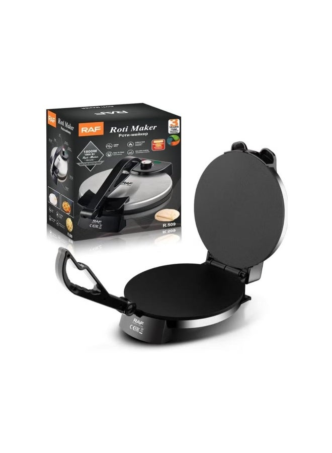 آر إيه أف RAF صانعة الروتي من الفولاذ المقاوم للصدأ بقوة 1800 واط R.509 مع درجة حرارة قابلة للتعديل وألواح غير لاصقة وأضواء مؤشر - Image 5