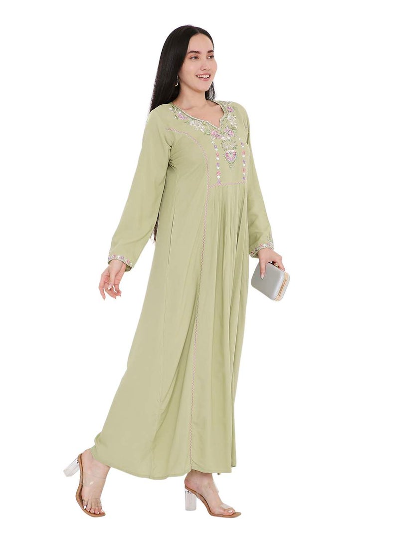 UNIQUE THREAD EMBROIDERY LONG VISCOSE MODEST WEAR ARABIC FARASHA KAFTAN JALABIYA DRESS - pzsku/Z8675D39D7E0D88A95B78Z/45/_/1739967607/471a572d-a6ad-45e4-bd6a-1d59f9103fd2