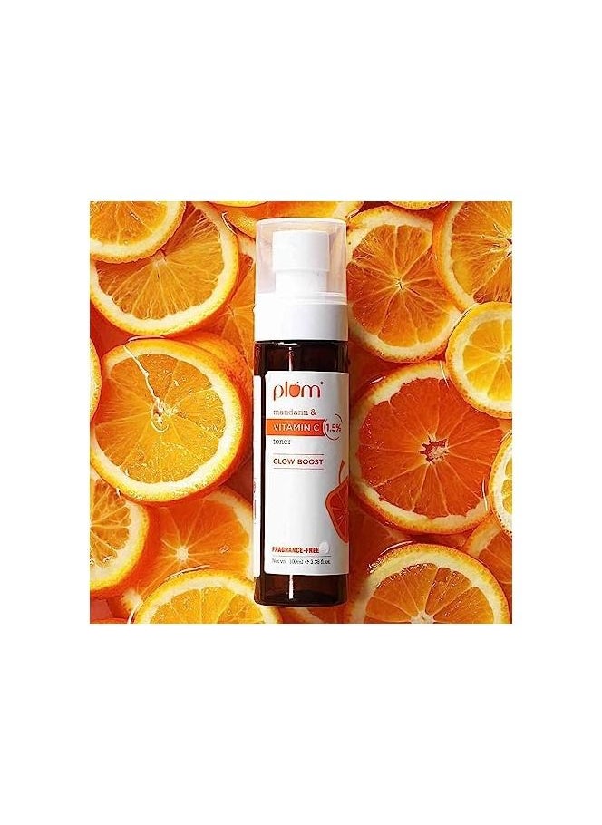 Plum Plum 1.5% Vitamin C Toner with Mandarin for Glowing Skin  - Image 2