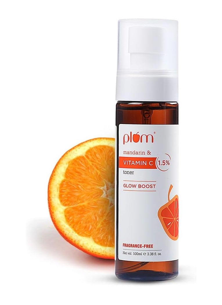 Plum Plum 1.5% Vitamin C Toner with Mandarin for Glowing Skin  - Image 1