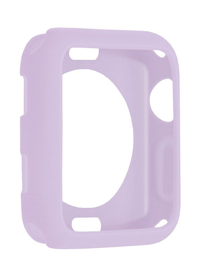 NIBEMINENT Protective Case Cover For Apple Watch Series 1/2/3 42mm Purple - Image 1