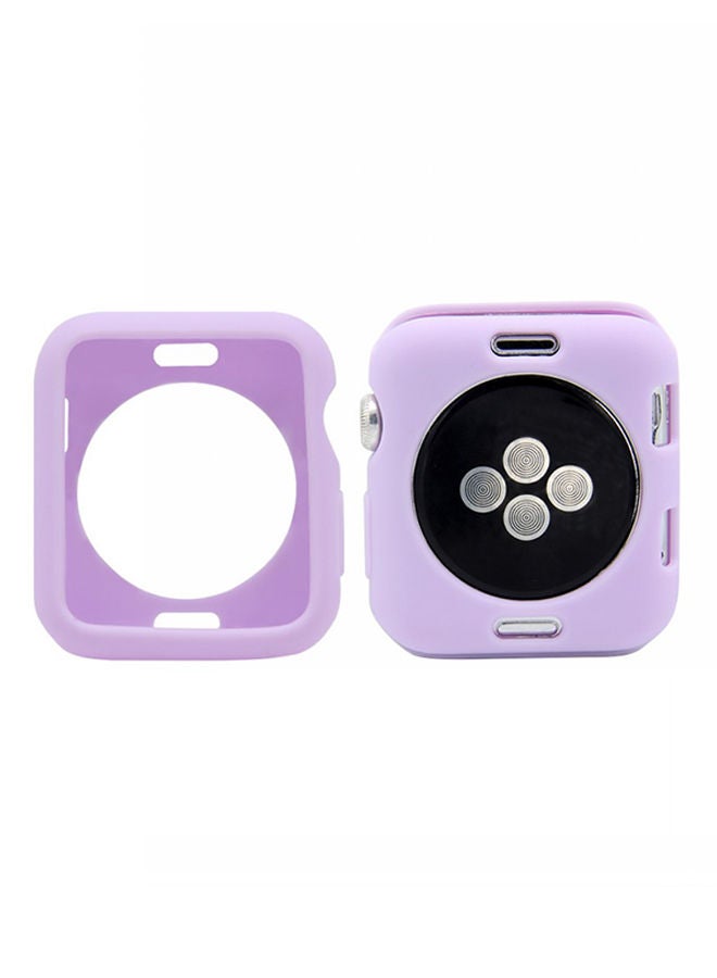 NIBEMINENT Protective Case Cover For Apple Watch Series 1/2/3 42mm Purple - Image 3
