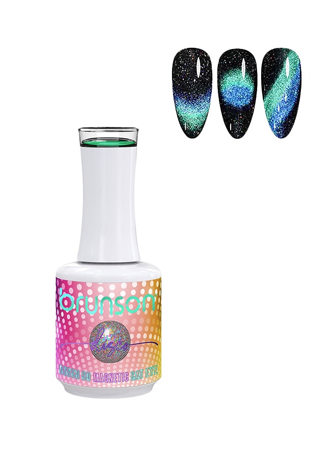 brunson جل طلاء الأظافر 15 مل ديسكو 9D جل طلاء الأظافر المغناطيسي عيون القط اللامع تأثير الماس اللامع طلاء الأظافر الفرنسي بيديكور مانكير جل طلاء الأظافر بجودة صالون مقاوم للتقشير جل تمديد الأظافر جل UV لفن الأظافر - Image 1