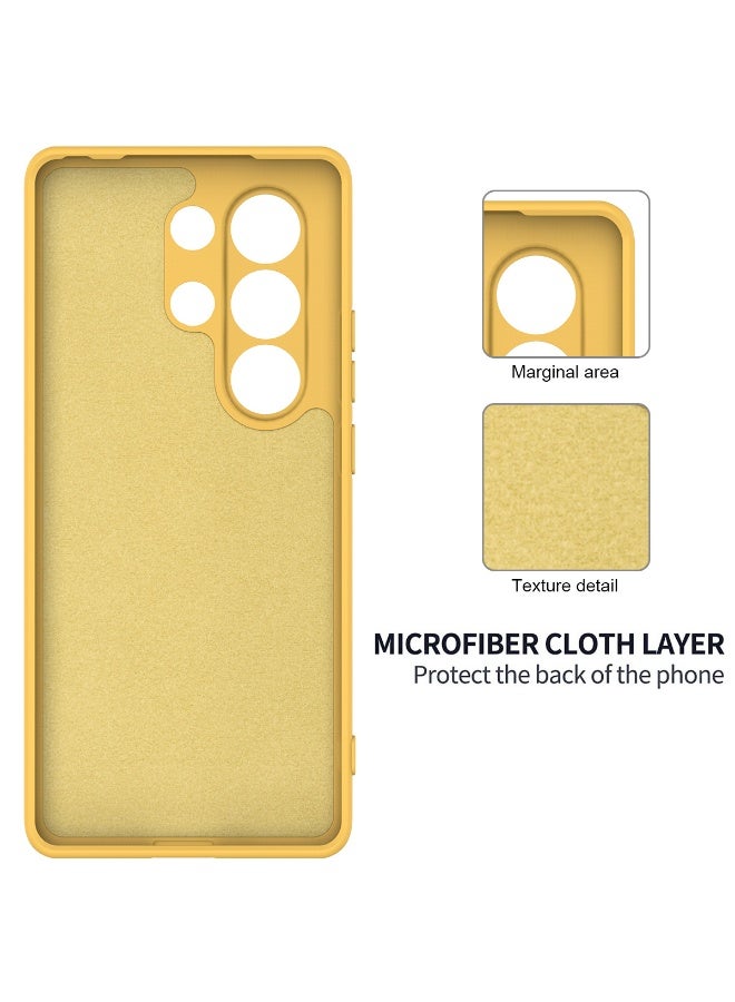 general Case Compatible with itel S25 Ultra Case, Liquid Silicone Soft Rubber Gel TPU Case with Microfiber Lining, Anti-Fingerprint Shockproof Cover with Lanyard Strap - Image 3