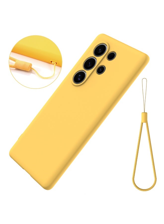 general Case Compatible with itel S25 Ultra Case, Liquid Silicone Soft Rubber Gel TPU Case with Microfiber Lining, Anti-Fingerprint Shockproof Cover with Lanyard Strap - Image 1