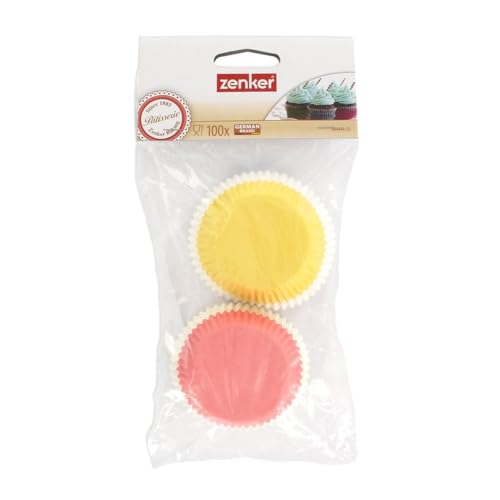 Zenker Food-Grade Non-Stick Muffin Baking Papers | Rust Resistant | Ideal for Baking Muffins, Cookies & Brownies | Hygienic & Easy to Use | Non-Toxic & Eco-Friendly - Pack of 100, Multicolour - Image 5
