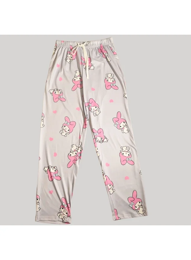Hello Kitty MY MELODY WOMENS SHORT SLEEVE PAJAMA SETS , SILKY POLYESTER