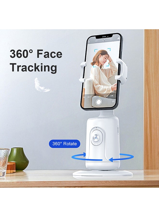Generic - Smart 360° Auto Face Tracking Gimbal Desktop Selfie Stabilizer Robot Cameraman with Adjustable Lens Stable Base Phone Holder for Smartphone Vlog Live Streaming Video Chat - Image 1