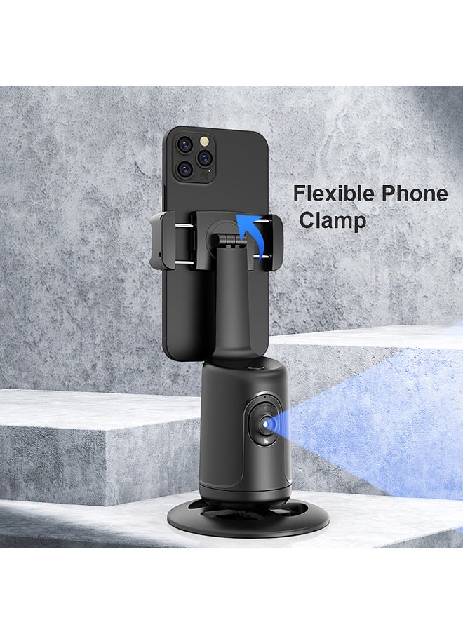 Generic - Smart 360° Auto Face Tracking Gimbal Desktop Selfie Stabilizer Robot Cameraman with Adjustable Lens Stable Base Phone Holder for Smartphone Vlog Live Streaming Video Chat - Image 1
