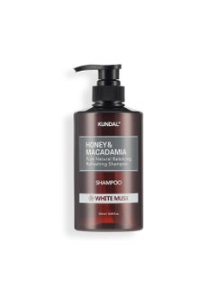 KUNDAL Kundal Honey & Macadamia Natural Shampoo [White Musk] Korean Hair Care Shampoo Damage Repair Strengthen, Nourish, with Honey, Argan Oil, Macadamia Oil, Free Paraben & Sulfate 16.9 fl oz 