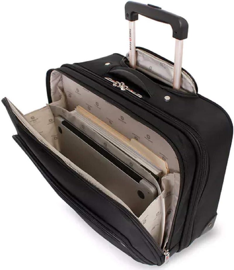 SWISSGEAR SwissGear Lugano Collection 17 Overnighter Rolling Briefcase  Black - Image 3