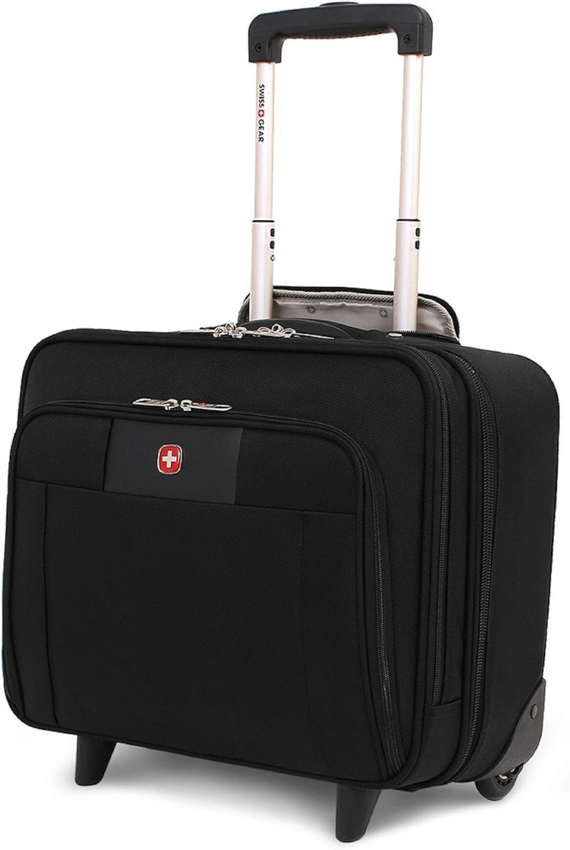 SWISSGEAR SwissGear Lugano Collection 17 Overnighter Rolling Briefcase  Black - Image 1