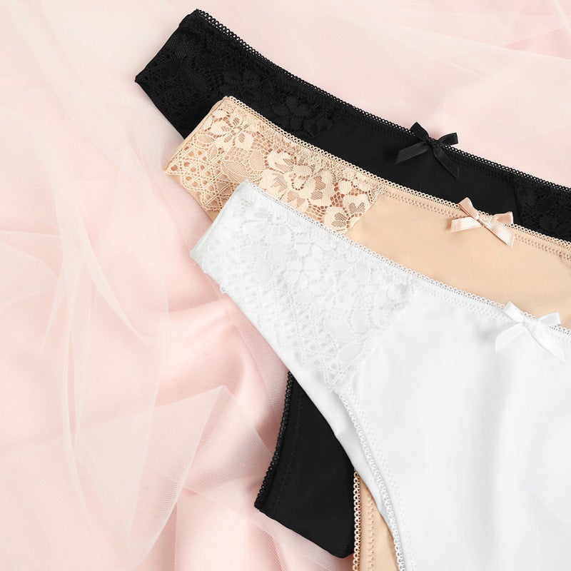 Xiyin Temu New Lace Girls' Underwear Breathable Thong - Image 4