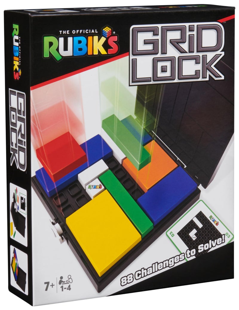 Rubik's Rubik’s Cube Gridlock Game, The Problem-Solving Puzzle Game Based on The Iconic Rubiks Cube Brain Teaser Fidget Toy for Adults & Kids Ages 7+ - Image 1